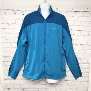 Mens Arcteryx Stadium Jacket Soft shell Quick Dry Blue Jacket Sz XL